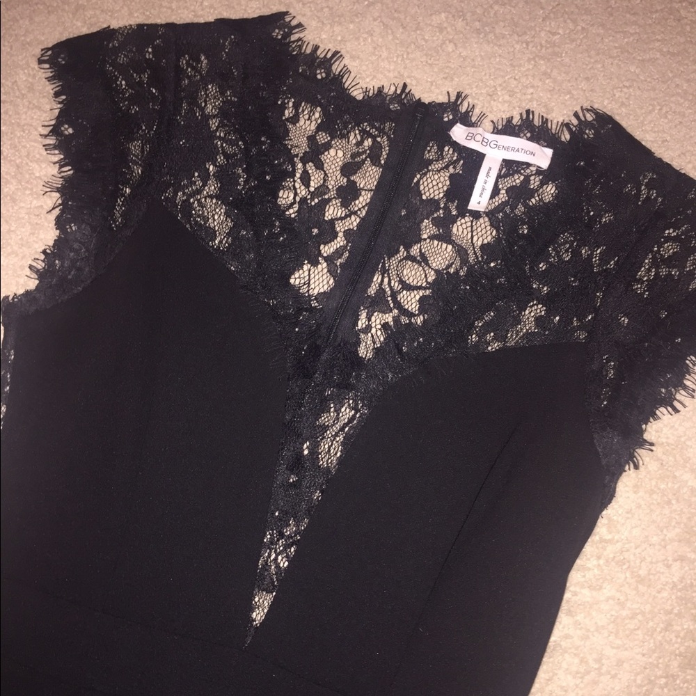 BCBG black lace dress