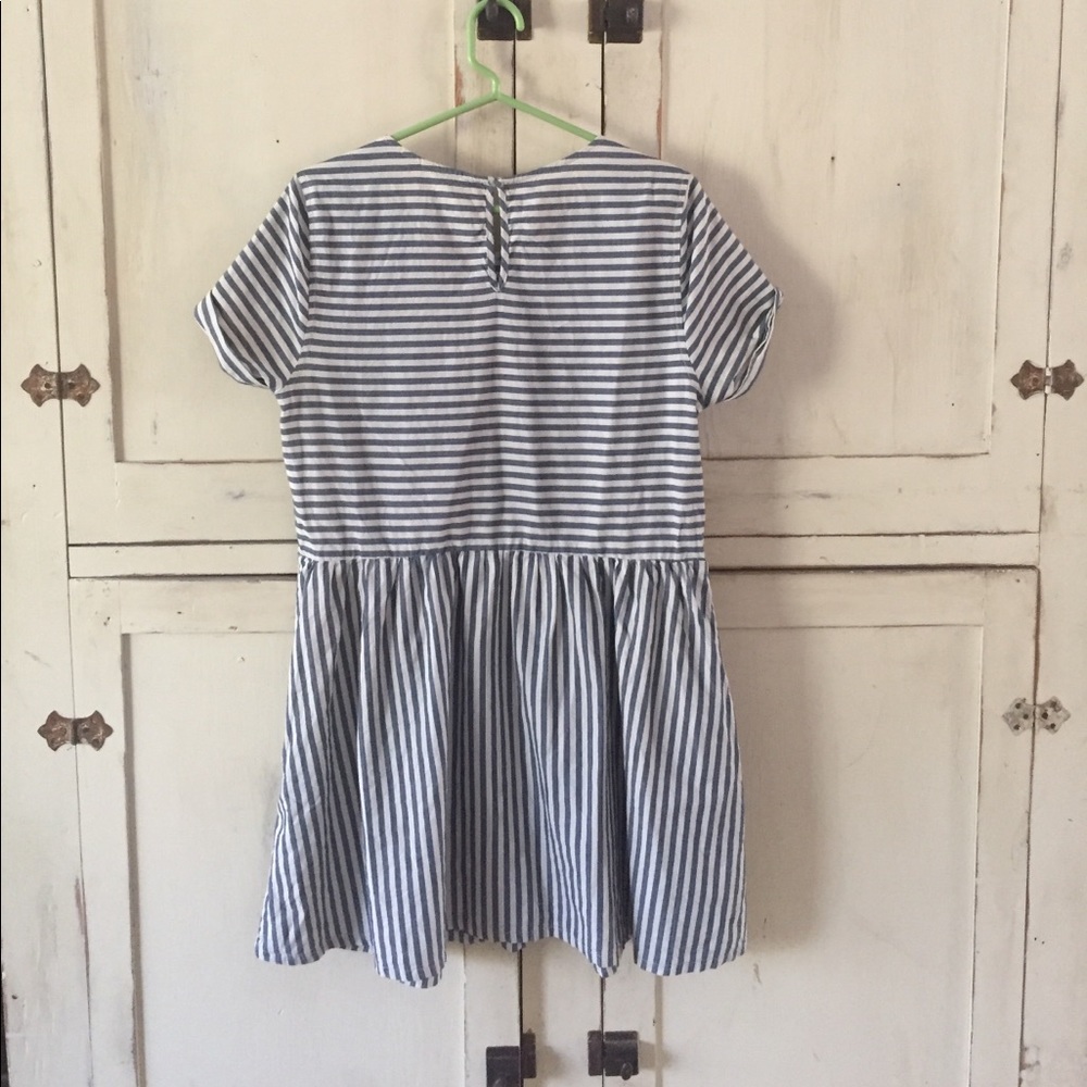 navy and white summer dress - Picture 2 of 2