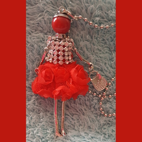 WOMENS~LADY PENDANT/ STATEMENT NECKLACE~NEW~🎁🎄Christmas Present - Picture 5 of 8