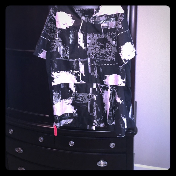 Josh Goot Metallic Rose Jacquard  Flounce Dress - Picture 3 of 8