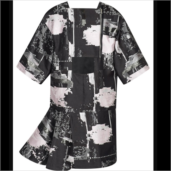 Josh Goot Metallic Rose Jacquard  Flounce Dress - Picture 2 of 8