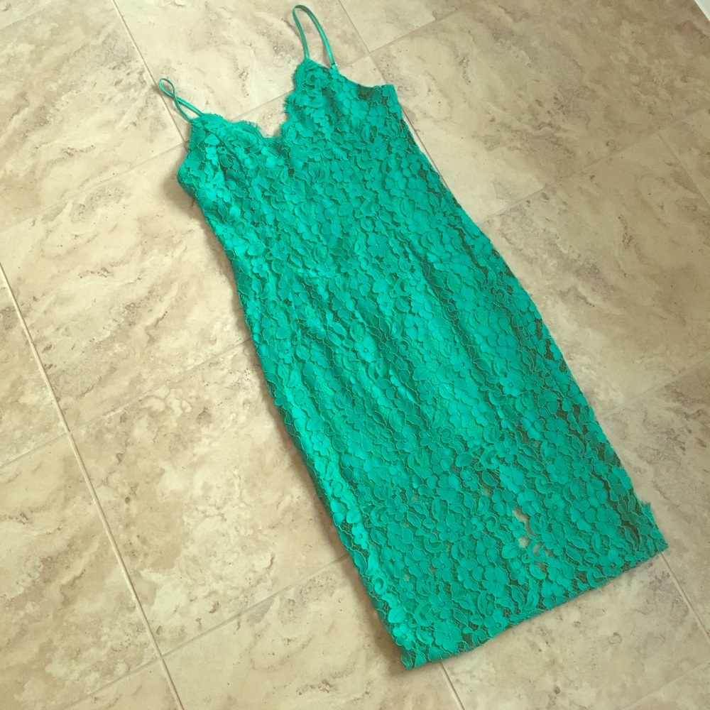 Slip Dress with lace overlay