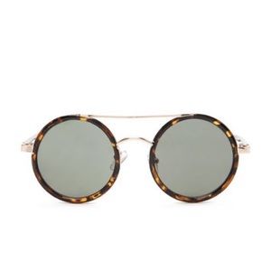 Tortoise Brow Bar Sunglasses