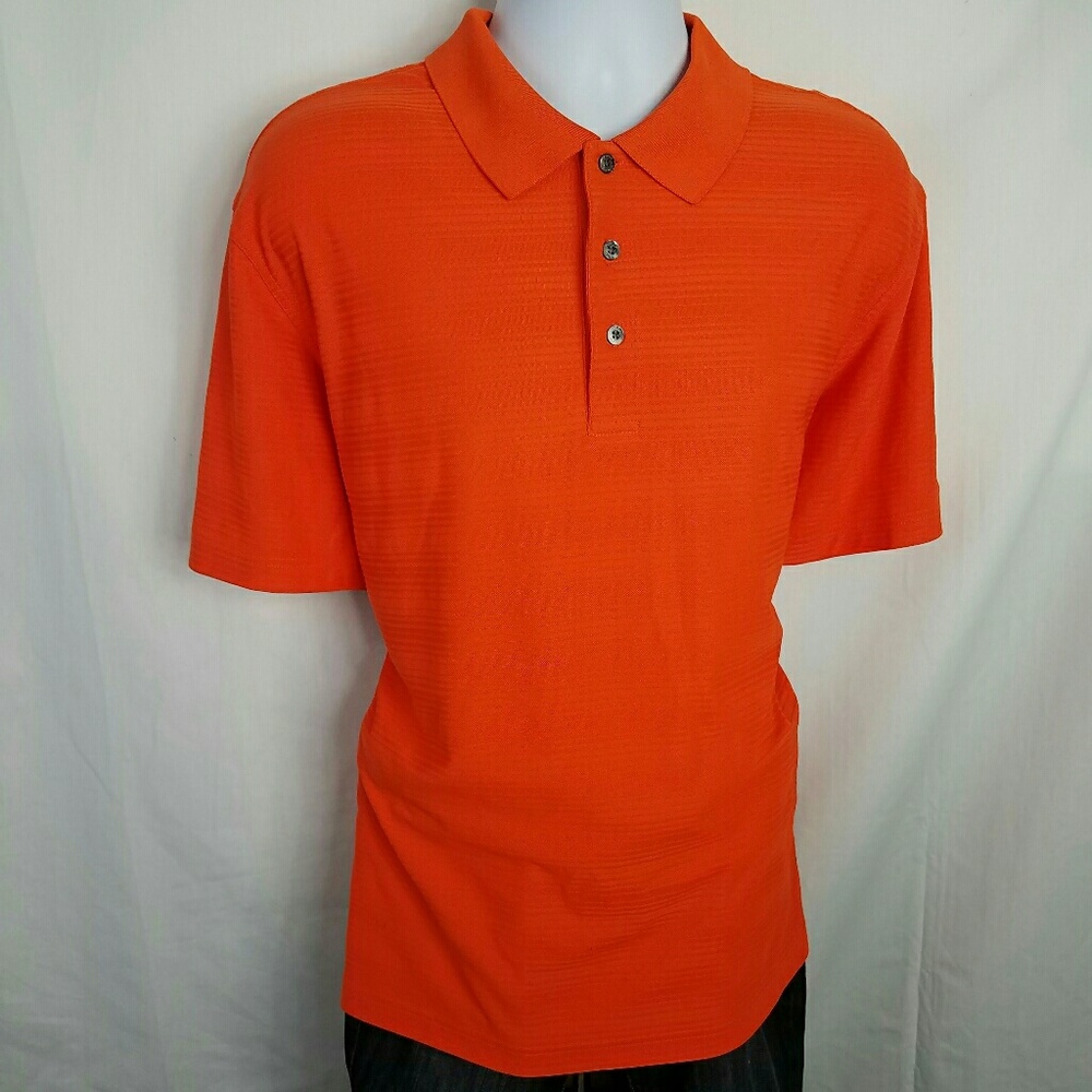 PGA Tour Pro Series Orange Golf Polo XL