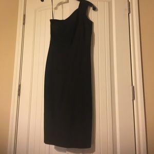Black one shoulder dress