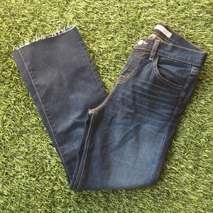 J Brand raw edge jeans