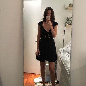 BCBGeneration | Black Tie-front Dress | Size XS