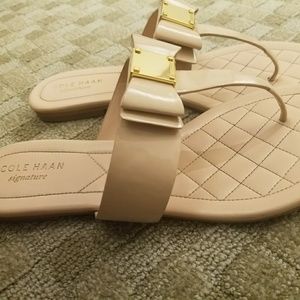 Cole Haan nude sandals.