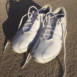 Nike white cheer shoes