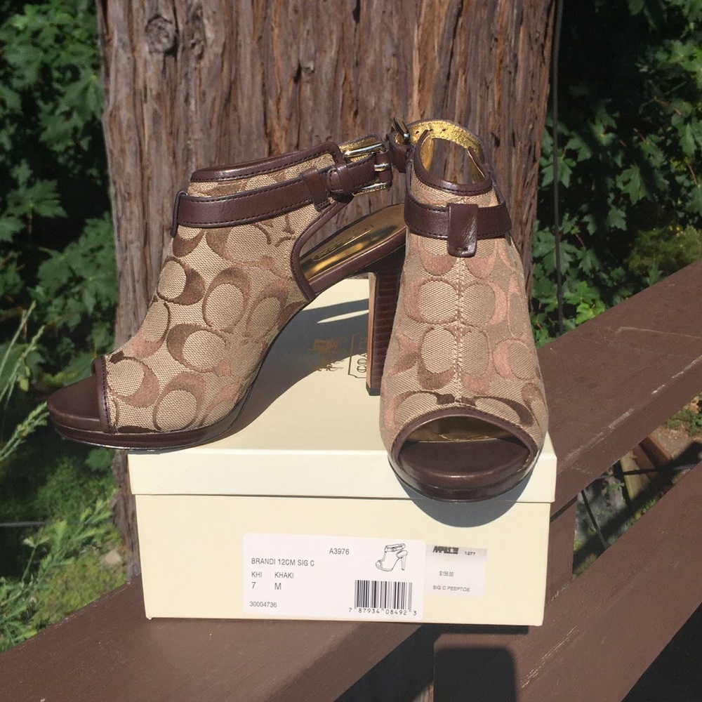 COACH "Brandi" Peep Toe heels - CLOSET CLEAR OUT