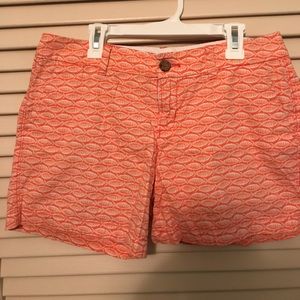 Old Navy shorts in salmon fish pattern