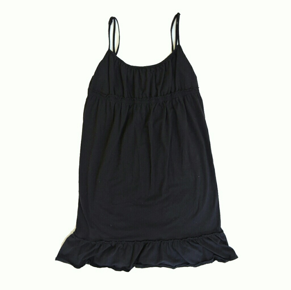 Ann Taylor Loft Black Cotton Tank Dress