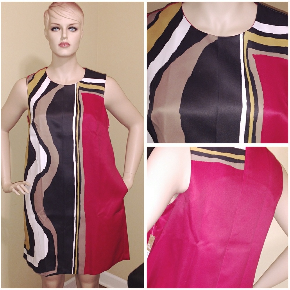 Rachel Roy Mixed media dress