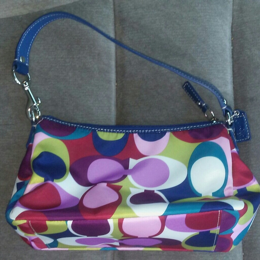 Colorful coach purse