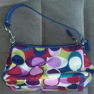 Colorful coach purse
