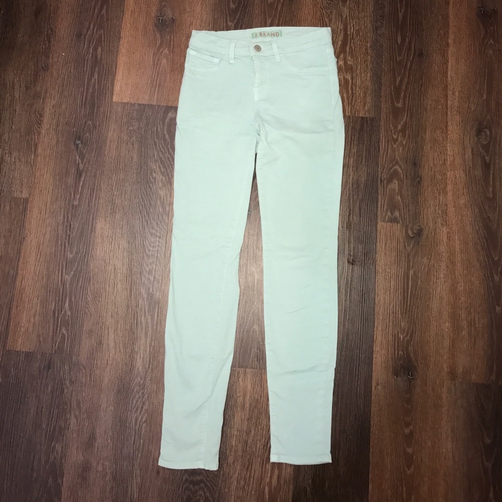 J brand low rise mint jean
