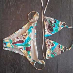 Vitamin A retro patterned bikini
