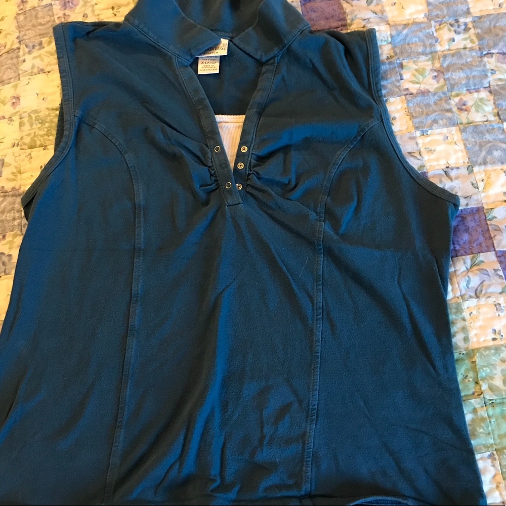 Cute Peacock Blue Tank-top!