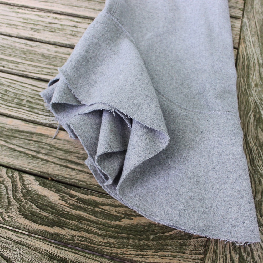 High-waisted peplum skirt