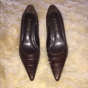 New Ralph Lauren crocodile pumps
