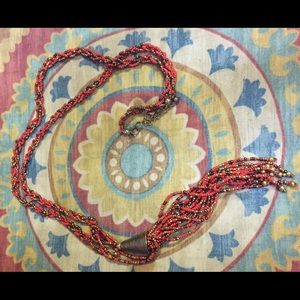 Boho beaded tassel