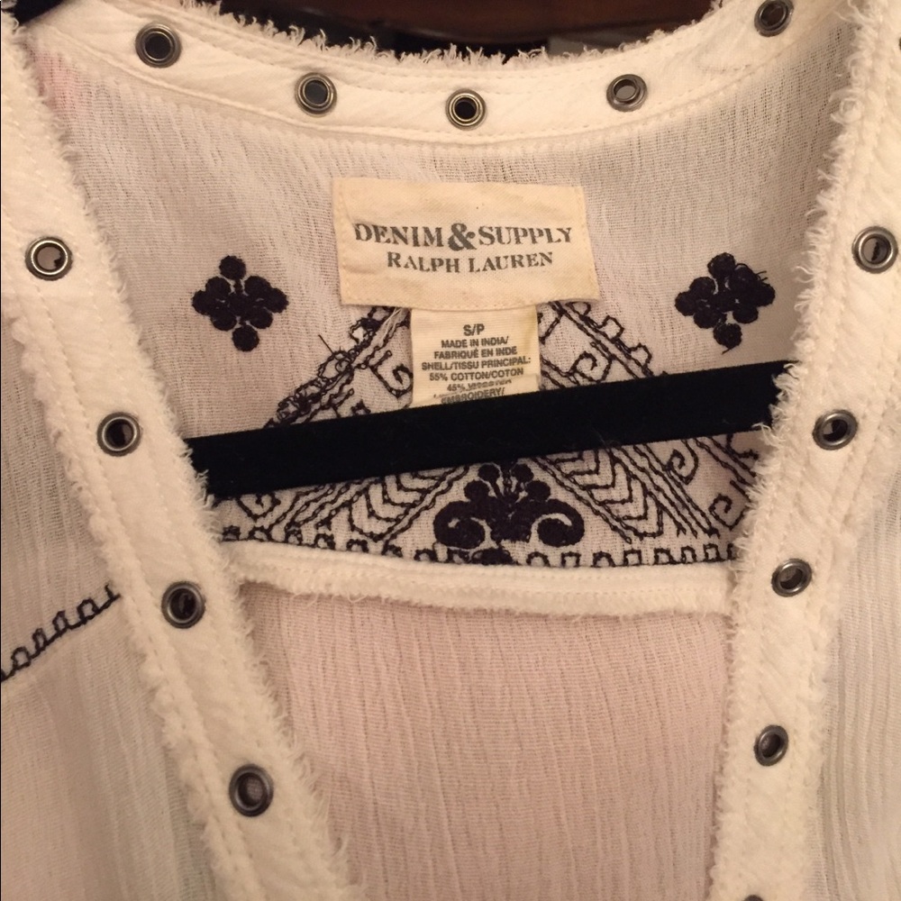 RALPH LAUREN DENIM & SUPPLY EMBROIDERED MIDI DRESS - Picture 4 of 4