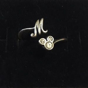 Sterling silver Disney "M" adjustable ring