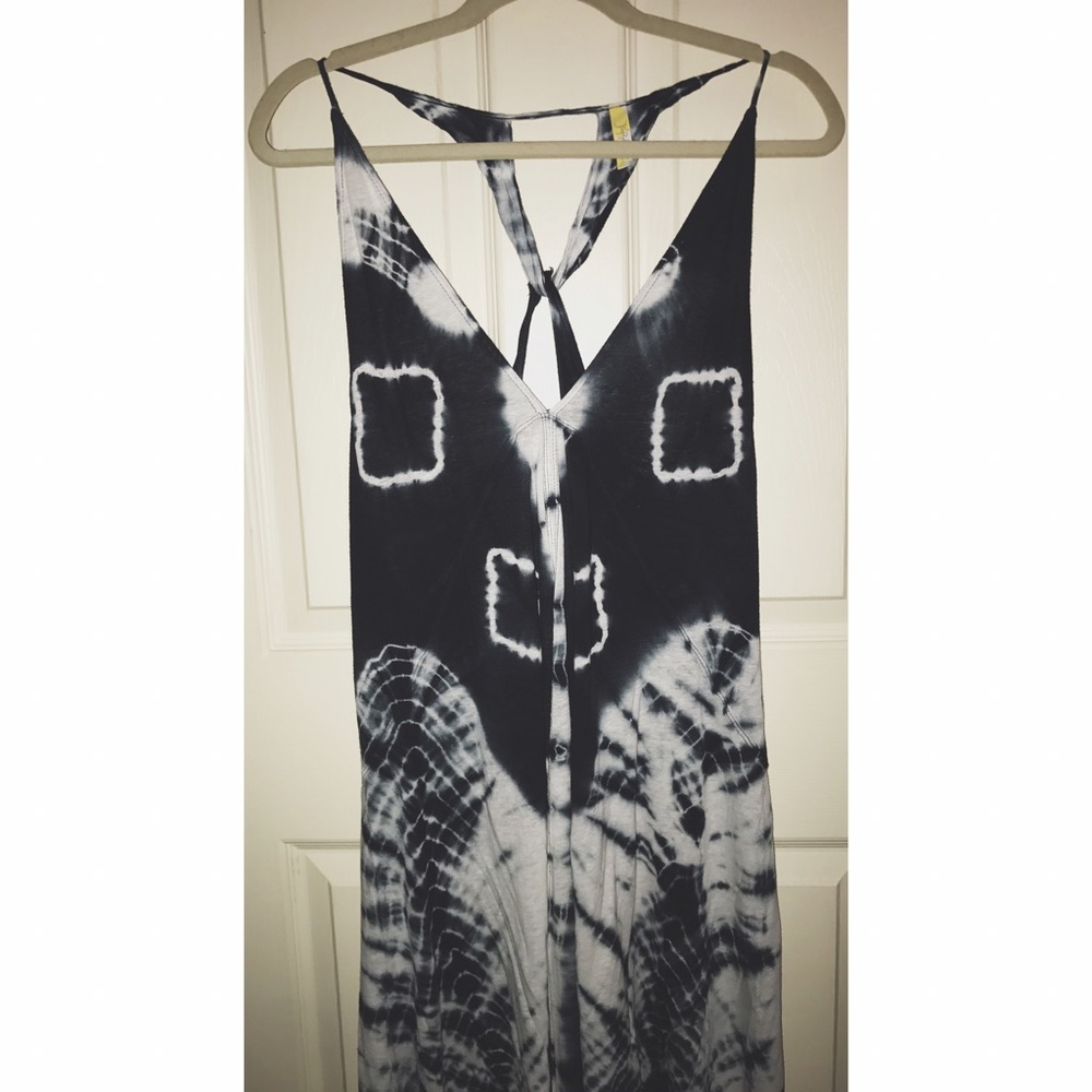 Free People Open Front Tie Dye Top