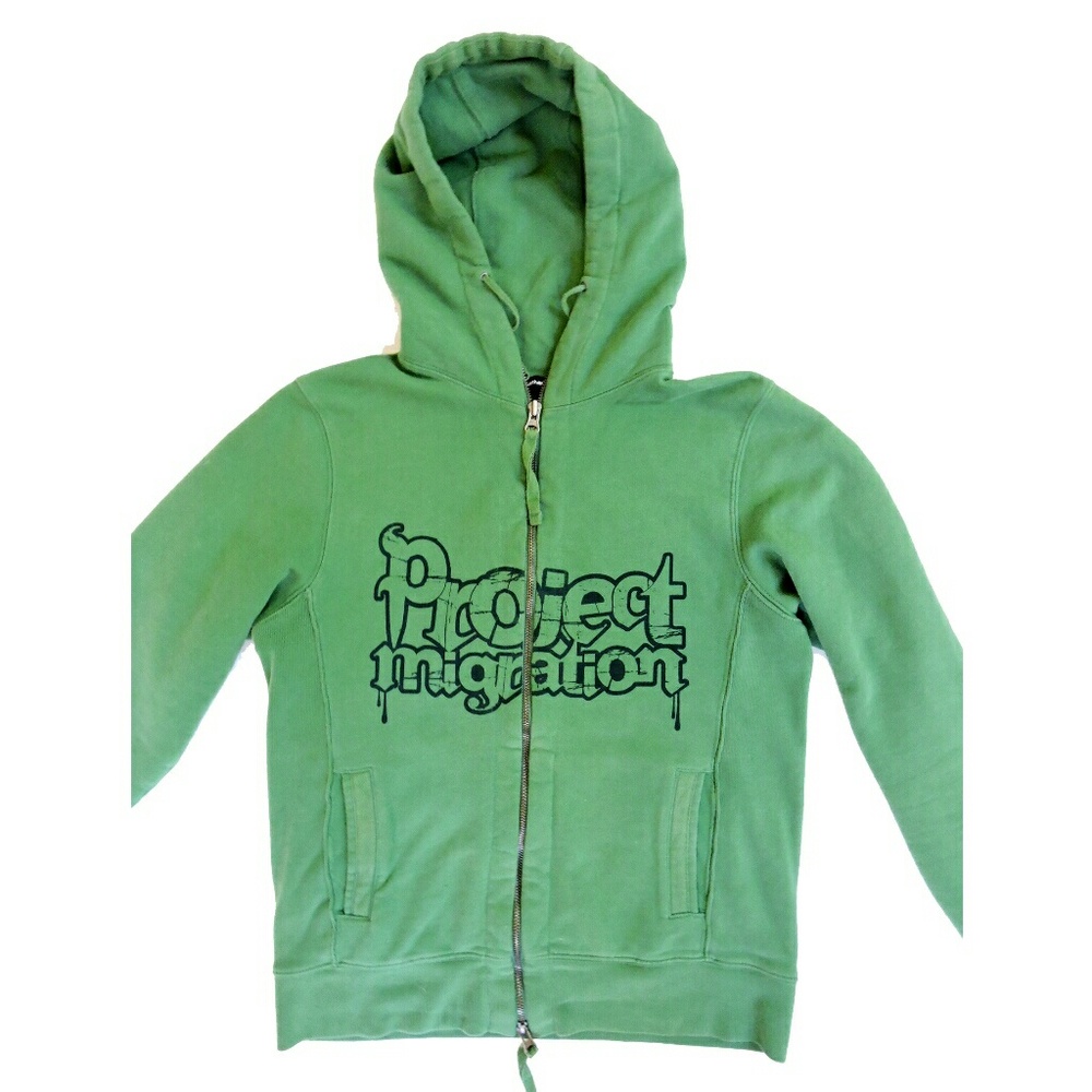 Alternative Earth Thick Green Zip Up Hoodie