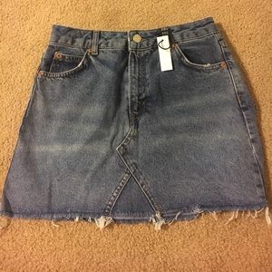 TOPSHOP MOTO DENIM SKIRT
