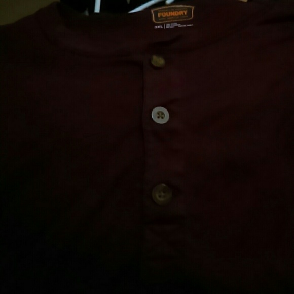 2(x)3 Button Pullover [ Black , Maroon ] - Picture 4 of 5