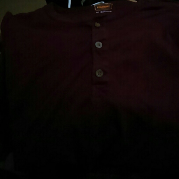 2(x)3 Button Pullover [ Black , Maroon ] - Picture 5 of 5