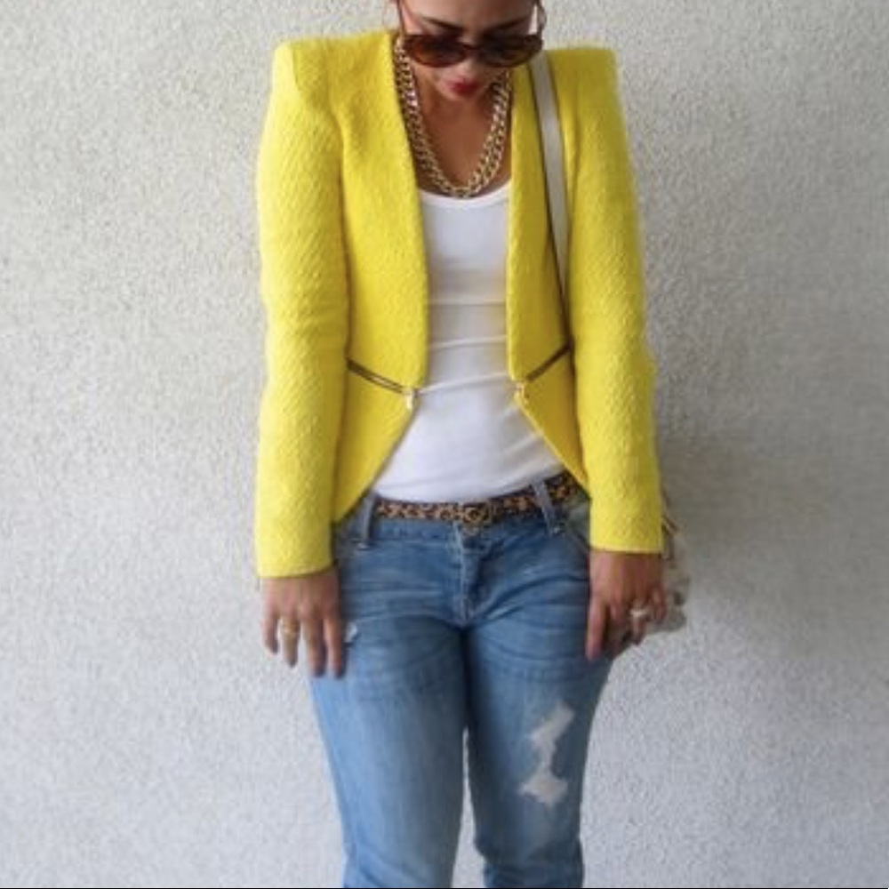 Zara Yellow Blazer