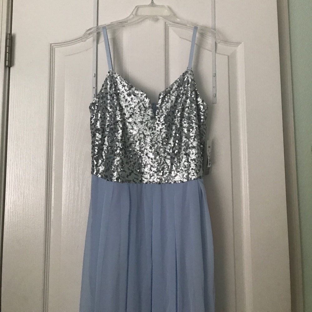 Purple sequin gown