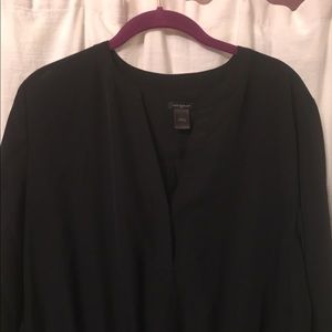 Ann Taylor black drawstring dress