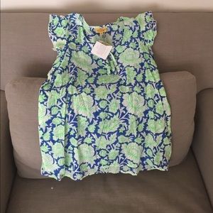 NWT Roberta Roller Rabbit floral blouse.