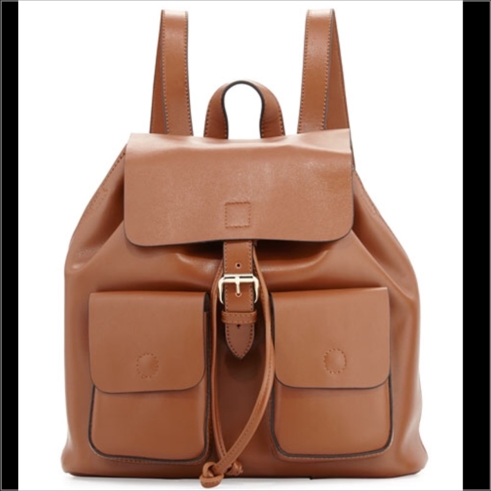 Neiman Marcus Pebble Leather Gold Small Backpack Neiman Marcus Backpack Bags & Handbags for Women for sale | eBay main image 3