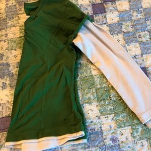 Faux Layer Long-Sleeved Shirt