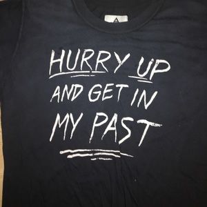 UNIF Tops - Unif Hurry up and get in my past t-shirt UNIF Tops - Unif Hurry up and get in my past t-shirt