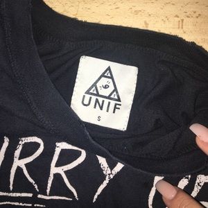 UNIF Tops - Unif Hurry up and get in my past t-shirt UNIF Tops - Unif Hurry up and get in my past t-shirt