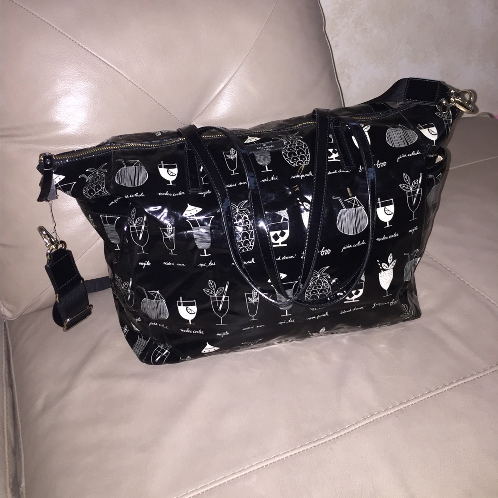 Kate Spade Diaper Adaira Baby Bag Tiki Black Tote