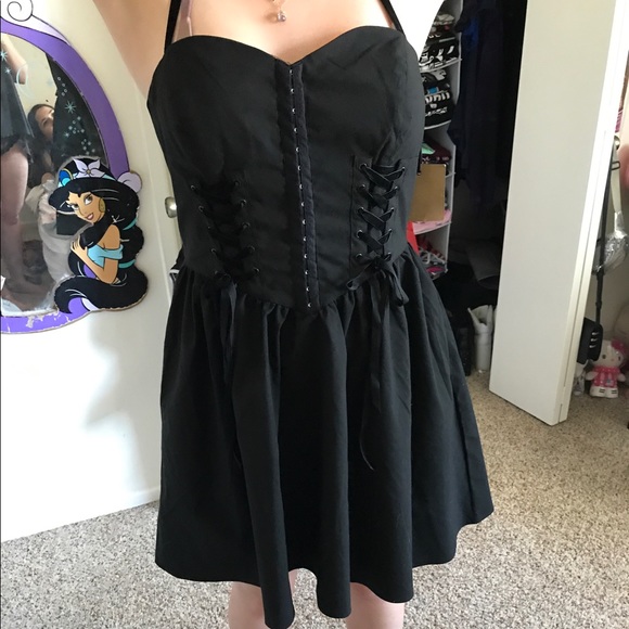 Hot topic corset bustier lace up dress - Picture 1 of 2