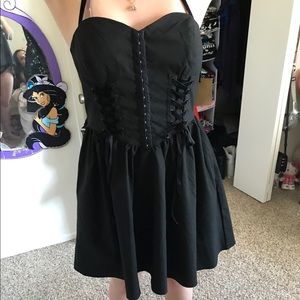 Hot topic corset bustier lace up dress