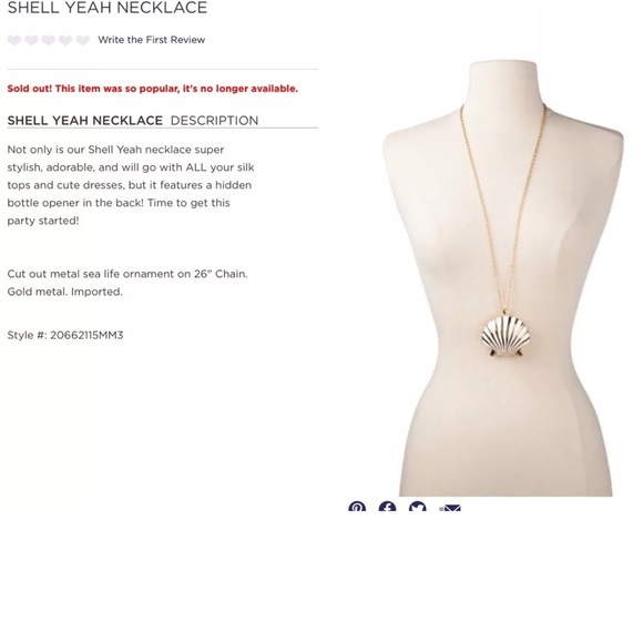 Lilly Pulitzer Shell Yeah Necklace NWOT - Picture 2 of 5