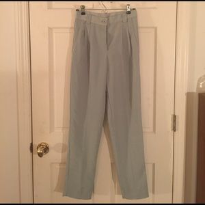 American Apparel mint high waist silk pants sz S