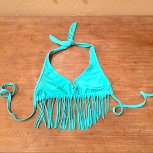 DELIA'S bikini swim fringe top size S EUC CUTE!!!!