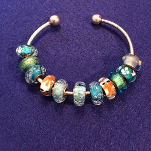 Beachy Charm Bracelet Sterling Silver