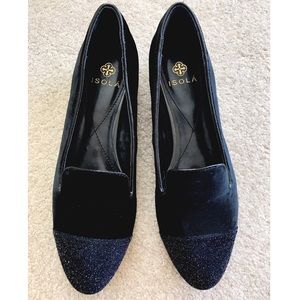 Isolá Black Velvet Loafers