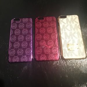 pink, purple, white and gold covers