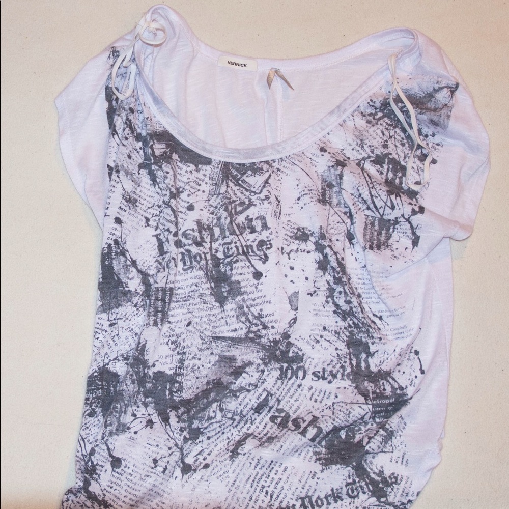 Black and white shirt